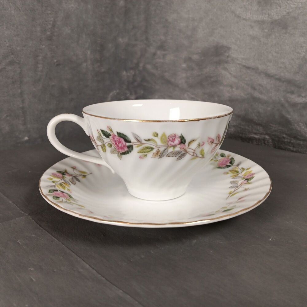 Vintage - Creative Fine China of Japan - Regency Rose #2345 Tea Cup & Saucer